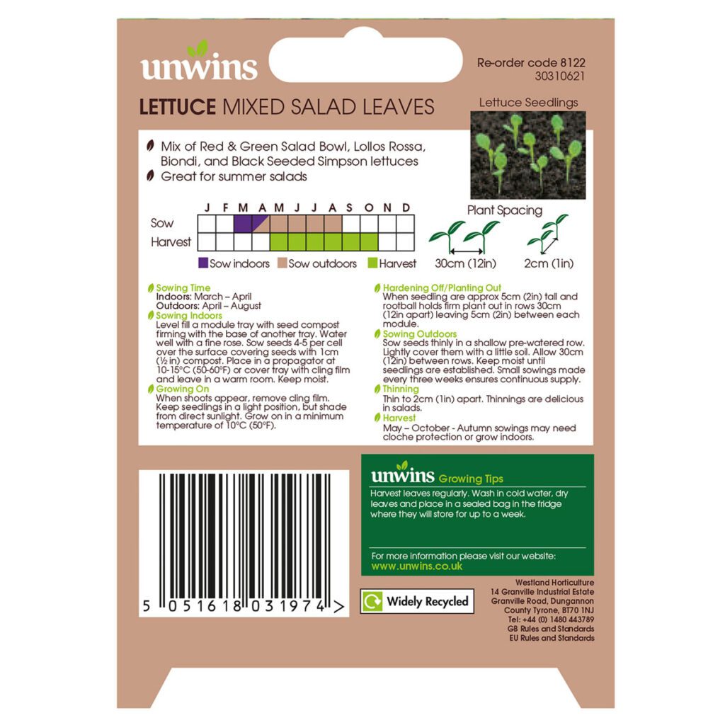 Unwins Lettuce Salad Leaves Mix Seeds 5051618031974 2